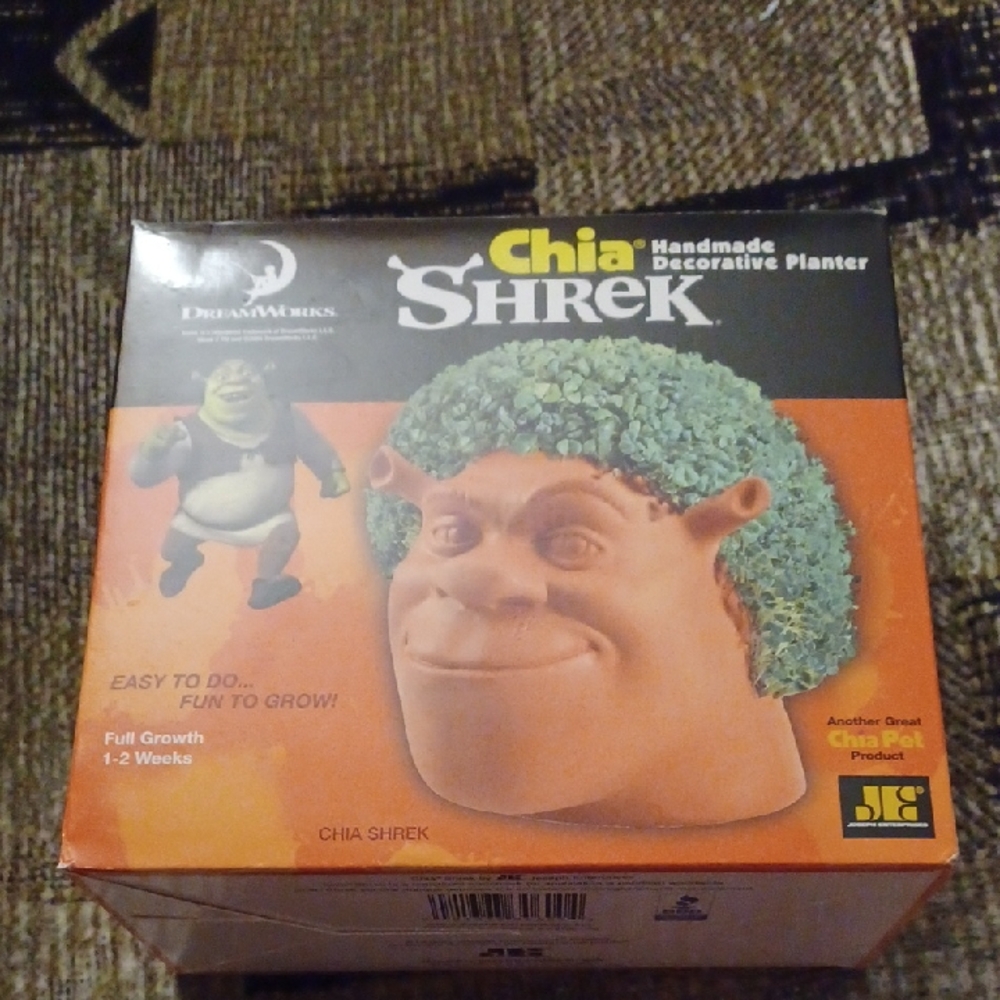 4/$40 Dreamworks Chia Shrek Planter - Some Seeds Included